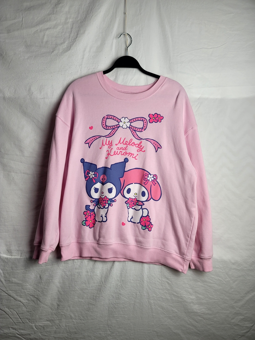 Hybrid Apparel Pink My Melody & Kuromi Graphic Sweatshirt